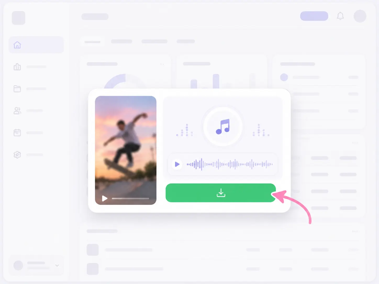 Downloading the converted MP3 audio file to a device
